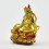 Machine Made, Hand Painted Copper Alloy with Gold Plated 2.75" Yellow Dzambhala  Statue