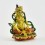 Machine Made, Hand Painted Copper Alloy with Gold Plated 2.75" Yellow Dzambhala  Statue