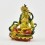 Machine Made, Hand Painted Copper Alloy with Gold Plated 2.75" Yellow Dzambhala  Statue