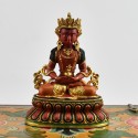 Machine Made with Hand Finishing Touch, Gold Plated Copper Alloy 4" Aparmita Statue