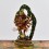 Machine Made with Hand Finishing Touch, Gold Plated Copper Alloy 8.25" Dancing Ganesha Statue