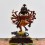 Machine Made with Hand Finishing Touch, Gold Plated Copper Alloy 8.25" Dancing Ganesha Statue