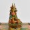 Machine Made with Hand Finishing Touch, Gold Plated Copper Alloy 4" Guru Padmasambhava Statue