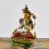 Machine Made with Hand Finishing Touch, Gold Plated Copper Alloy 4" Colorful Chenrezig Buddha Statue