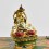 Machine Made with Hand Finishing Touch, Gold Plated Copper Alloy 4" Colorful Vajrasattva Statue