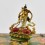 Machine Made with Hand Finishing Touch, Gold Plated Copper Alloy 4" Colorful Vajrasattva Statue