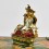 Machine Made with Hand Finishing Touch, Gold Plated Copper Alloy 3.75" Colorful White Tara Statue