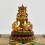 Machine Made with Hand Finishing Touch, Gold Plated Copper Alloy 4" Painted Kshitigarbha Statue