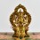 Machine Made with Hand Finishing Touch Gold-Plated Copper Alloy 6"  Maitreya Buddha Statue