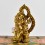 Machine Made with Hand Finishing Touch Gold-Plated Copper Alloy 6"  Maitreya Buddha Statue