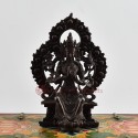 Machine Made with Hand Finishing TouchOxidized Copper Alloy 6"  Maitreya Buddha Statue