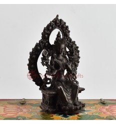 Machine Made with Hand Finishing TouchOxidized Copper Alloy 6"  Maitreya Buddha Statue