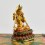 Machine Made with Hand Finishing Touch, Gold Plated Copper Alloy 3.75" Painted Manjushri Statue