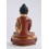 Fine Quality 8.25" Amitabha/Amida Buddha Gold Gilded with Face Painted Statue from Patan, Nepal