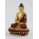 Fine Quality 6" Amitabha/Amida Buddha Gold Gilded with Face Painted Statue from Patan, Nepal