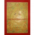 33.25" x 23.5" Guru Rinpoche Thangka Painting