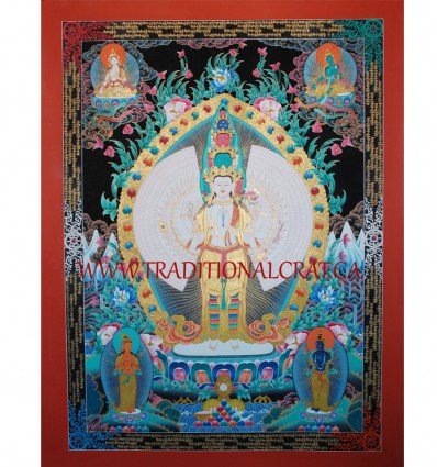 1000 Armed Avalokiteshvara Thangka Painting