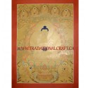 33" x 24.75" Medicine Buddha Thangka Painting