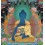 33.5" x 24.5" Medicine Buddha Thangka Painting