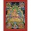 33.5" x 24" Manjushri Thangka Painting