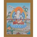  26.25" x 20" Vajrasattva Thangka Painting