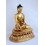 Fine Quality Hand Carved 11.75" Medicine Buddha Antiquated Gold Gilded Copper Statue Patan, Nepal