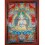 45.5" x 35" - White Tara Thangka Painting