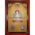 44" x 32"- 108 White Tara Thangka Painting