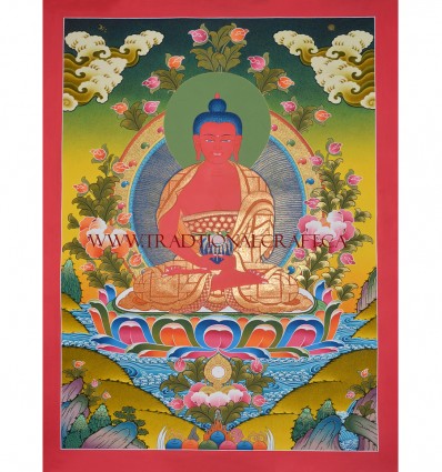 30 25 X 22 5 Amitabha Buddha Thangka Painting