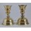 12" Tibetan Buddhism Brass Butter Lamps Set with Fine Hand Carvings from Nepal