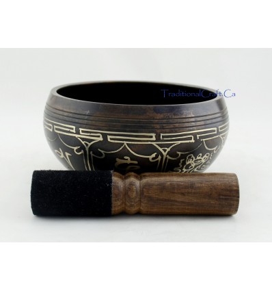 Fine Quality Itching 4.75" Tibetan Singing Healing Meditation Bowl Patan, Nepal