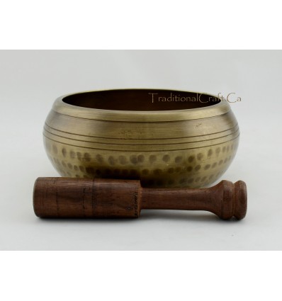 Fine Quality Hand Beaten 5" Tibetan Singing Healing Meditation Bowl From Nepal