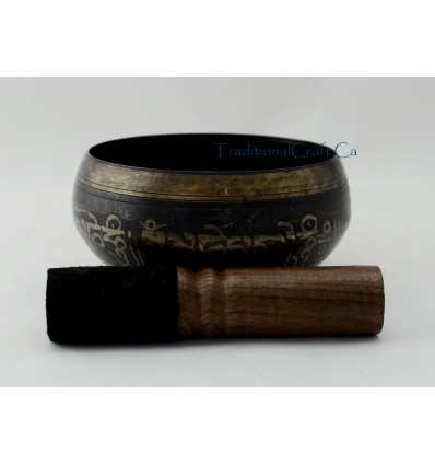 Fine Quality Itching 4" Tibetan Singing Healing Meditation Bowl Frm Patan, Nepal 