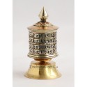 Finely HandCarved 3.75" Table Top Tibetan Buddhist Prayer Wheel - Handmade Nepal