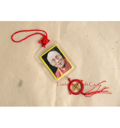 Dalai Lama Protection Tibetan Car Hanging Amulet - Handmade in Nepal