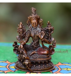  2.25” Green Tara Statue 