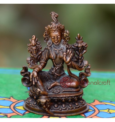  2.25” Green Tara Statue 