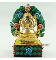 Fine Quality  6.25" Chenrezig Statue