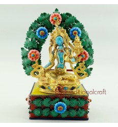 Fine Quality  6.25" Green Tara Statue