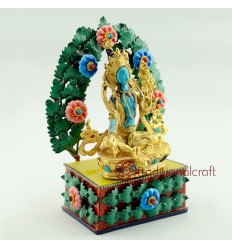 Fine Quality  6.25" Green Tara Statue