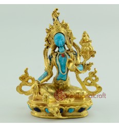 Fine Quality 4" Green Tara Statue