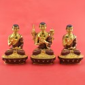 Fine Quality 8" Guru Tsongkhapa Statues Set