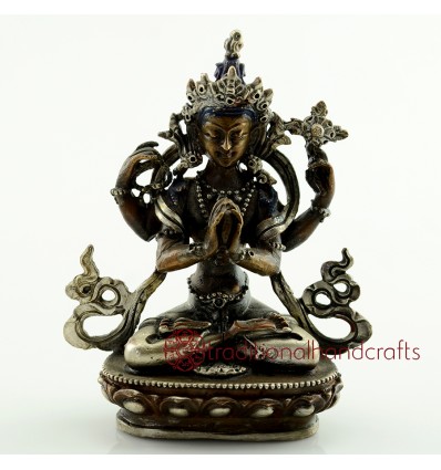 Fine Quality 4" Chenrezig Statue