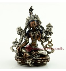 Fine Quality 4.25" Green Tara Statue