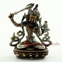 Fine Quality 4" Manjushri Statue from Patan, Nepal