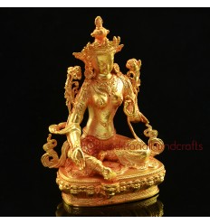 Fine Quality  4" Green Tara Statue