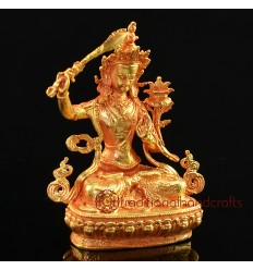 Fine Quality   2.75" Manjushri Statue