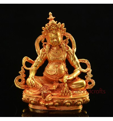 Fine Quality 2.75" Yellow Dzambhala Statue