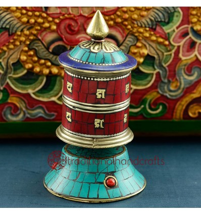 tibetan buddhist prayer wheel