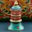 Finely HandCarved 3.75" Table Top Tibetan Buddhist Prayer Wheel - Handmade Nepal